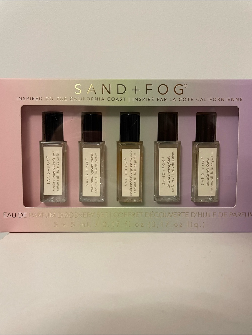 NWT SAND + FOG Eau De Parfum Oil Discovery Set - 5 x 5 ML (0.17 FL OZ)